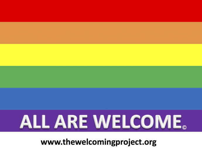 WelcomingSign All are welcome - the Welcoming Project